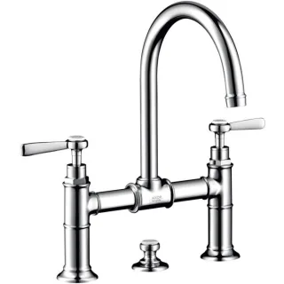 hansgrohe Axor Montreux Waschtischarmatur 16511000 chrom, mit Ablaufgarnitur, Hebelgriff