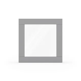 Fenster Signalgrau RAL 7004, Holzfenster, Classic IV 68, 510 x 510 mm, einteilig, festverglast, individuell konfigurieren