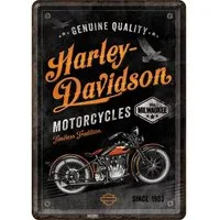 Nostalgic-Art Metallschild Blechpostkarte - Harley-Davidson - Harley-Davidson Timeless Tradition
