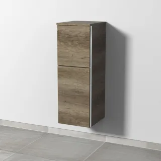 Sanipa 3way Mittelschrank mit 1 Tür und 1 Auszug, Eiche-Nebraska, BR12437 BR12437