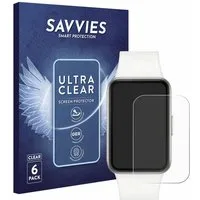 Savvies Displayschutzfolie Schutzfolie für Samsung Galaxy Fit3, 6 Stück, Displayschutz Schutz Folie Klar Transparent