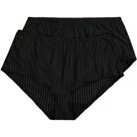 Ulla Popken Midislip Midislips 2er-Pack Nadelstreifen (2-St)