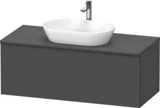 Duravit D-Neo Konsolenwaschtischunterbau wandhängend Graphit Matt 1200x550x459 mm - DE49490BD490000 DE49490BD490000