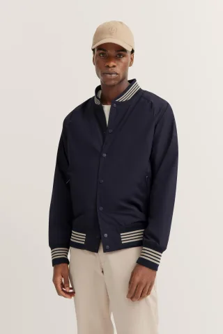 Bugatti Herren Blouson mit Collegekragen