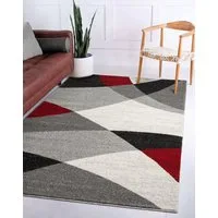 the carpet Teppich Pearl, rechteckig, Höhe: 11 mm, moderner dichter Wohnzimmer Teppich Konturenschnitt