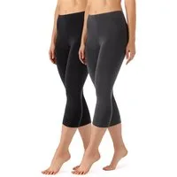 Merry Style Leggings Damen Caprihose 3/4 Hose MS10-144 (2-tlg) aus Viskose