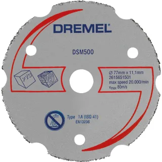 DREMEL DSM500 Mehrzweck-Karbid-Trennscheibe (1 Stück) - 2615S500JB