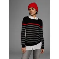 AJC Strickpullover mit modischen Kontraststreifen