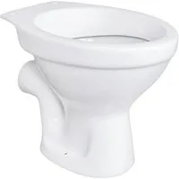 Belvit Tiefspül-WC BV-SW5001, Stand WC Toilette Abgang Waagerecht Wand Tiefspüler Weiß Stehend
