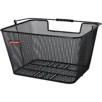 Pletscher Fahrradkorb Pletscher Fahrrad-Hinterradkorb schwarz 40x31x22cm, feinmaschig, ohne