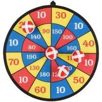 Idena Dartscheibe, mit 4 Klettbällen, Bunt, 35 cm