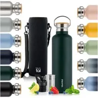 Blumtal Thermoflasche Thermosflasche 1L - doppelwandige Flasche Edelstahl 1L - BPA frei