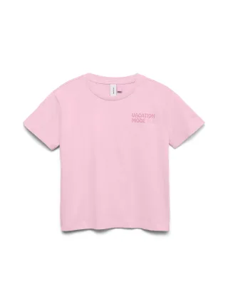 VERO MODA - VMMARIANE CATY SS TOP BOX JRS GIRL Pink-A-Boo - Gr. - 128