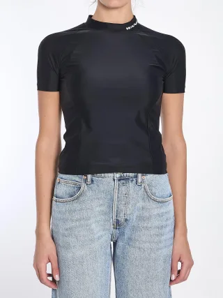 Rashguard-T-Shirt mit Logo
