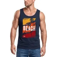 Neverless Tanktop Herren Tank-Top Sommer Venice Beach Surfing Motiv Aufdruck Strand mit Print