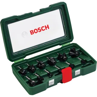 Bosch HM-Fräser-Set mit 8 mm Schaft, 12-teilig - 2607019466