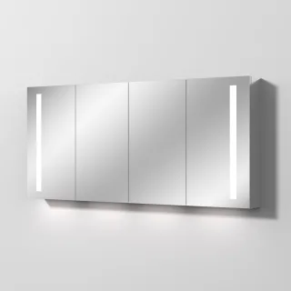 Sanipa Reflection Aluminium-Spiegelschrank ALEX 160 mit LED-Beleuchtung, AU3209Z AU3209Z