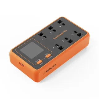 Betafpv HexaCharger Pro / HexaCharger 1S Charger 1.3Inch TFT Color Display BT2.0 PH2.0 Ports 6x Simultaneous Charging 24