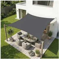 Sekey Sonnensegel Wasserdicht Rechteckig Sonnenschutz UV Schutz Balkon Terrasse Garten, BxT: 200 x 300 cm, Anthrazit