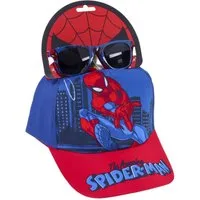 Cerda Baseball Cap Spiderman Kinder-Set – Cap & Sonnenbrille 53 cm mit UV-Schutz