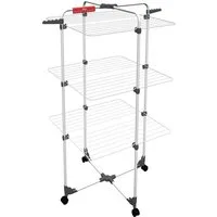 Vileda Wäscheständer Vileda MIXER 3 Turmwäscheständer, viel Platz auf engstem Raum, optimal für längere Wäschestücke