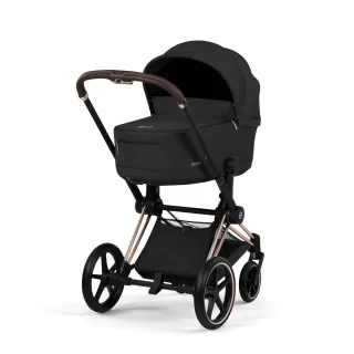Cybex Kinderwagen Priam 5 Comfort Rosegold inklusive Babywanne Sepia Black