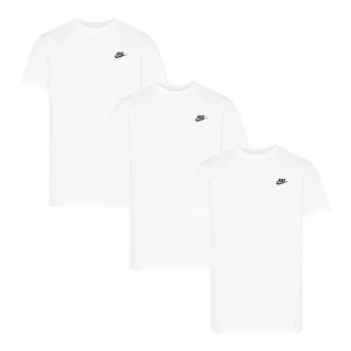 3er-Pack Nike Sportswear Club T-Shirts für Herren in Weiß