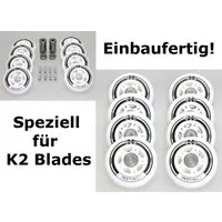 TEMPISH Inlineskates-Rolle 8er Set SPEED MOTION Rollenset - ABEC7 + 6mm Spacer, 80mm/82A