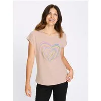 Sieh an! T-Shirt Kurzarm-Shirt Extra kurz
