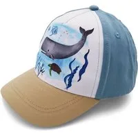 MAXIMO Baseball Cap (1-St) Blue Washed, Wal-Motiv, Basecap, Klettverschluss, MINI Boy