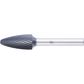 PFERD TOOLS Hartmetall Hochleistungsfrässtift Rundbogen RBF Ø 12x25mm Schaft-Ø 6mm Z3 HICOAT beschichtet universal mittel - 21117807