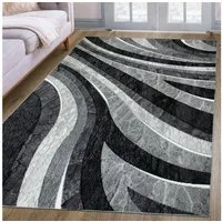 OTTO home Teppich Livil, modernes Wellen-Design, rechteckig, Höhe: 8 mm, 3D-Effekt, Kurzflor, Wohnzimmer, Esszimmer, Schlafzimmer