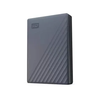 Western Digital WD My Passport grau 4TB | wdbrmd0040bgy-wesn | funktioniert mit USB-C - USB 3.0 Micro-B