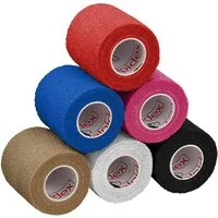 ALPIDEX Bandage 6 Rollen Haftbandage 5 cm x 4.5 m selbstklebender Verband