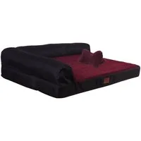 M-Diamant Tierbett Hundebett Waschbares orthopädisches Haustierbett Hunde Katzen, Plüsch, Rutschfest & atmungsaktiv