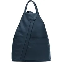 Caspar Cityrucksack 2in1 sportliche Leder Schultertasche - SIGNATURE LINE - Modell No.782