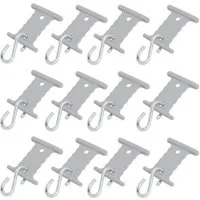 Wamovo S-Haken Markisen S-Haken Set 12 Stück Keder 5/6 & 7/8mm