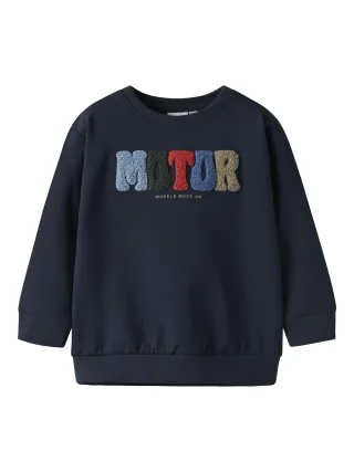 NAME IT - NMMBLUKE LS NREG SWEAT UNB BOX navy blazer - Gr. - 104
