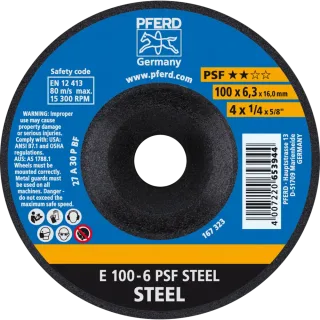 PFERD TOOLS Schruppscheibe E Universallinie PSF STEEL für Stahl - 62010634