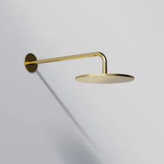 Steinberg Regenbrause Ø 250 x 8 mm, mit Easy-clean-system, Messing, brushed gold, 100 1686 BG 100 1686 BG