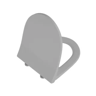 VitrA Sento WC-Sitz Slim Wrap mit Absenkautomatik Duroplast Steingrau Matt,130-476R009 130-476R009