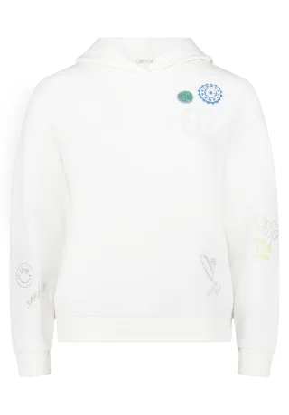 CARTOON - Sweatshirt patch creme/yellow - Gr. - 42