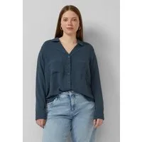 QS Langarmbluse Bluse Bluse mit Turn-up