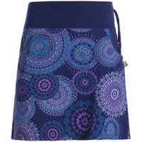 Vishes Minirock Kurzer Damen Baumwoll-Rock Taschen-Rock Mini-Röcke Mandala Hippie, Ethno, Boho Style