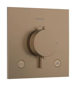 Hansgrohe Thermostat Unterputz Ecostat Comfort E Fertigset 2 Verb.m.Sicherungskombi. brushed bronze 33716140