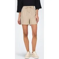 JDY Shorts JDYSAY HW LINEN STRING SHORTS WVN DIA mit Leinen