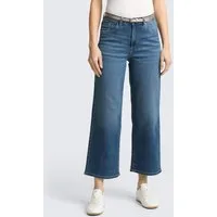TOM TAILOR 7/8-Jeans Jeanshosen TTNELMA CULOTTE Stretch Jeans mit Gürtel