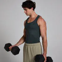 MP Men's Lift Ribbed Muscle Fit Tank - Washed Black - XXXL