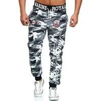 L.gonline Jogginghose Herren JoggingHOSE lang, Trainingshose Baumwolle, Sporthose mit (Sweatpants, 1-tlg) mit elastischem Bund