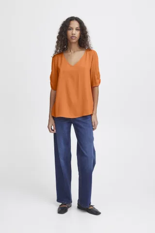 Kurzarm-Bluse IHMAIN Kurzarm-Bluse Regular fit